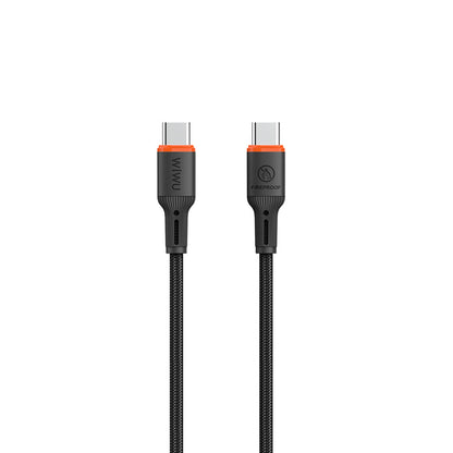 Wiwu Wi-C098 FlameGuard Serisi Type-C to Type-C Data ve Şarj Kablosu 60W 1.2M