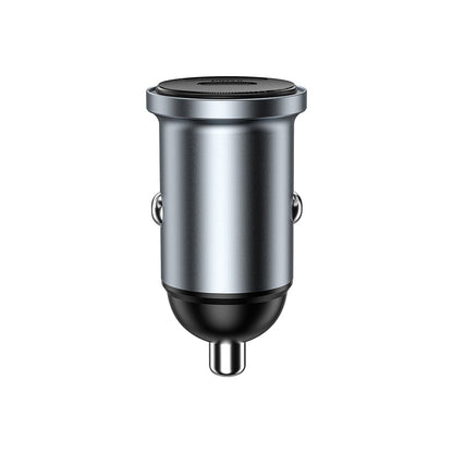 Wiwu Wi-CC030 Nano Lite Serisi Type-C + USB-A Hızlı Şarj Özellikli Akım Korumalı Araç Şarj Aleti PD ve QC3.0 35W