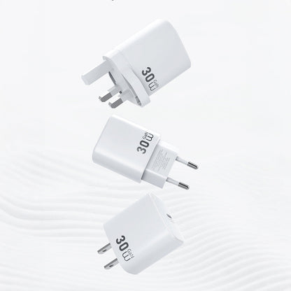 Wiwu Wi-G008 Essen Serisi GaN Tech PD Hızlı Şarj Başlığı Type-C to Type-C PD 30W Kablolu Şarj Seti