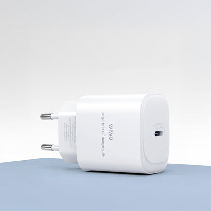 Wiwu Wi-G008 Essen Serisi GaN Tech PD Hızlı Şarj Başlığı Type-C to Type-C PD 30W Kablolu Şarj Seti