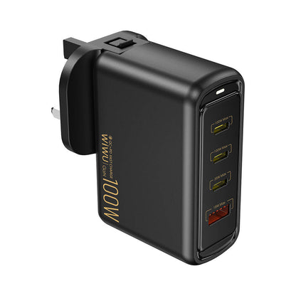 Wiwu Wi-U022W Warrior Serisi GaN Teknolojili 100W QC+PD Universal Hızlı Şarj Başlığı