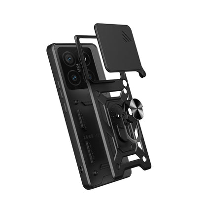 Xiaomi 14T Case with Magnetic Stand Camera Protection Zore Sürgülü Vega Cover