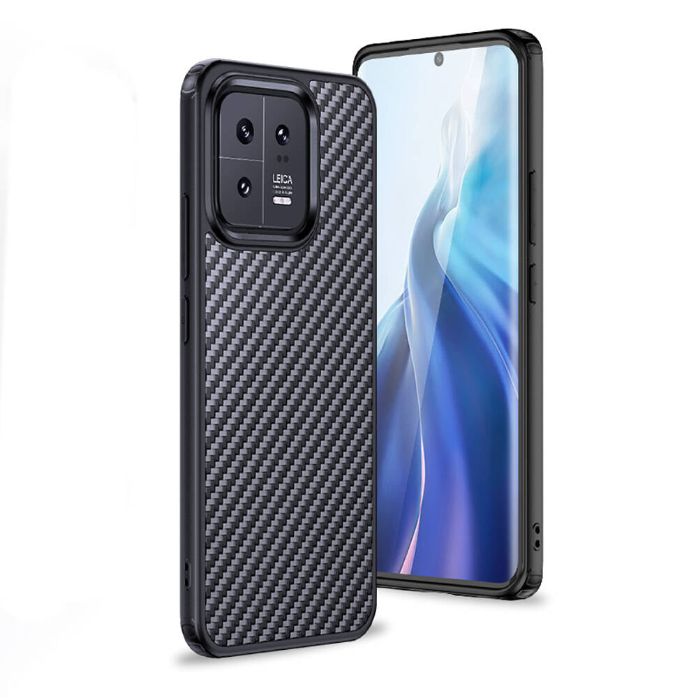Xiaomi Mi 13 Pro Kılıf Aramid Karbon Fiber M-safe Özellikli Wlons Radison Kapak - Görsel 2