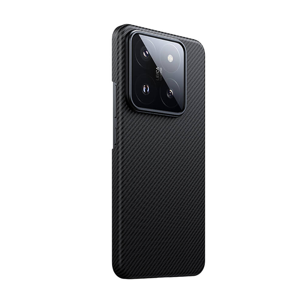 Xiaomi Mi 14 Kılıf M-safe Özellikli Karbon Fiber Benks Essential ArmorAir 600D Kevlar Kapak - Görsel 2